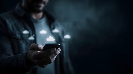 Comparison of cloud service subscription plans with SaaS pricing model and lighting