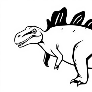 Pliosaur Black Animal Icon
