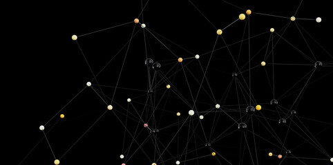 Stock photo of abstract network connections.  Ideal for technology, communication, and global concepts.