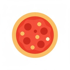 Fototapeta premium A farmer wearing a conical hat works in a golden rice field, harvesting crops under the morning light, with palm trees in the background.