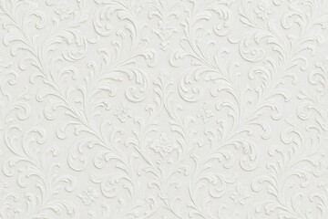 A White Floral Pattern on a Smooth Surface