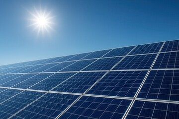 Solar Panels Reaching for the Sky