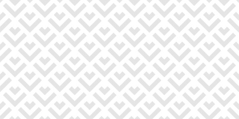 Vector minimalist geometric seamless pattern with lines, arrows, fish scale grid. Simple abstract grey and white ornament. Subtle minimal background texture. Repeated design for decor, wallpaper, wrap