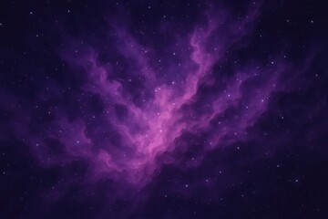 Obraz premium A cosmic dance of purple hues, where stars twinkle like distant musicians in a celestial symphony