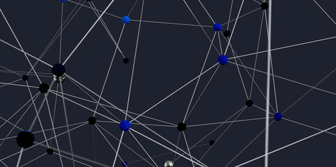 Abstract image of a network connection system. Ideal for technology, connection, and networking concepts.
