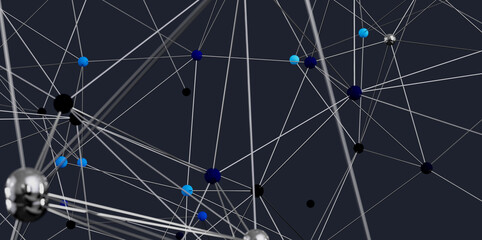Stock photo of abstract network connections.  Ideal for technology, communication, and global concepts.