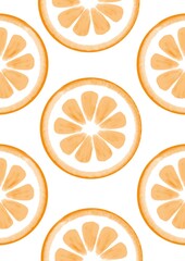 Seamless pattern orange on pastel colors