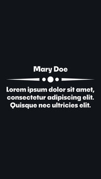 Quote Title Animation Template