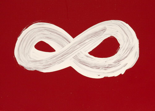 hand painted infinity symbol, design template