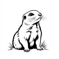 Prairie Dog Animal Icon