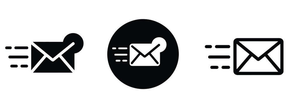 Ensure prompt delivery with these sleek email icons for modern app and website design projects