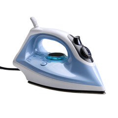 Electric iron isoleted on transparent background .