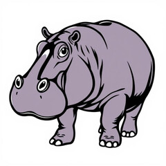 Pygmy Hippopotamus Animal Portrait