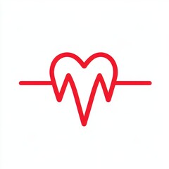 heart and heartbeat symbol