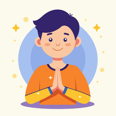 Gratitude gesture icon

