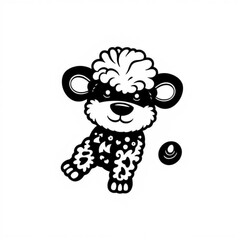 Pyredoodle Animal Black Icon