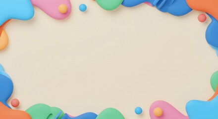 Colorful abstract background with dynamic fluid gradient shapes. Modern vector template design for a website banner or presentation.