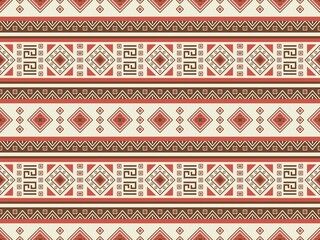 Geometric Tribal Textile: Turquoise and Navy Aztec Style Ornament