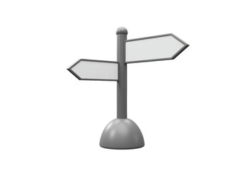 Isolated Signpost with Empty Arrows