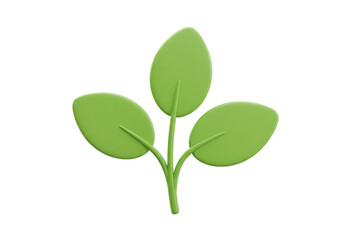 Isolated Green Leaves Sprout