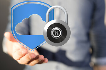 High-level cloud security.  Protecting your data with advanced encryption and access control.