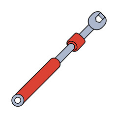 A torque wrench is a precision tool used to apply a specific amount of force to fasteners like bolts and nuts, ensuring proper tension and preventing over-tightening.
