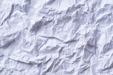 Fototapeta premium Close-up crumpled white paper texture