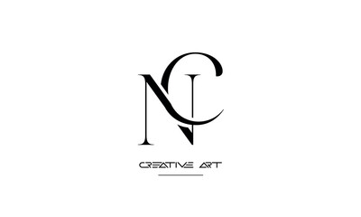 NC, CN, N, C abstract letters logo monogram