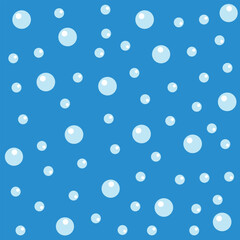 Sea blue background with bubbles