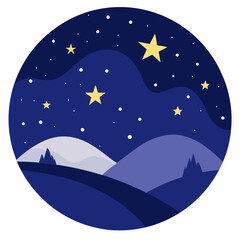 Obraz premium moon and stars