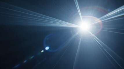 Obraz premium Bright light bursting through dark space