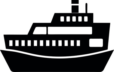 Obraz premium Ferry Boat Icon