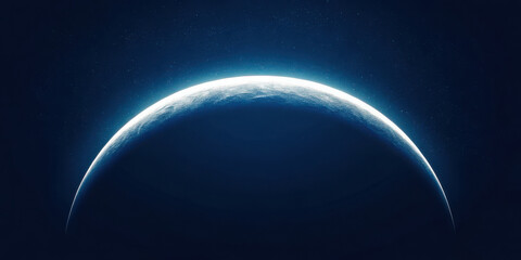 Fototapeta premium Blue planet space view