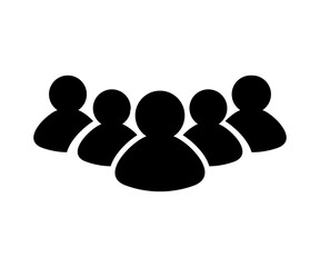 Group icon. team of employees or person symbol vector design and illustration.