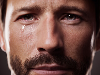 Obraz premium Man with emotion