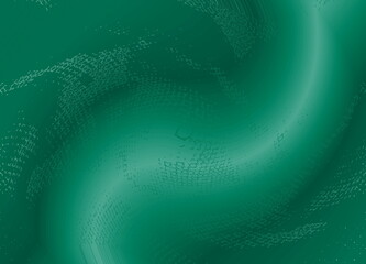 The image is an abstract background dominated by various shades of green. It features a smooth, undulating wave or swirl that moves diagonally across the frame, creating a sense of fluid motion.