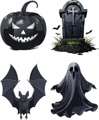 set of halloween