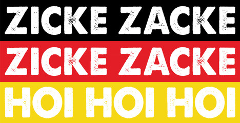 Zicke Zacke Hoi Oktoberfest German Flag Party Funny T-shirt Design