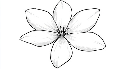 Watercolor painting of jasmine flower, isolated on a white background, jasmine flower vector, drawing clipart, Illustration Vector, Graphic Painting, design art, logo
