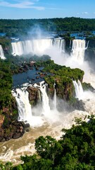 Fototapeta premium Iguazu Falls panorama (1)