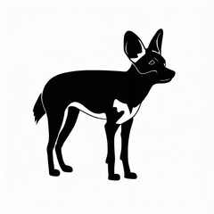 Obraz premium African Wild Dog Icon