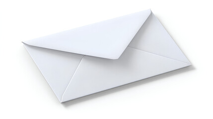 White paper envelope isolated on white background Stock Illustration