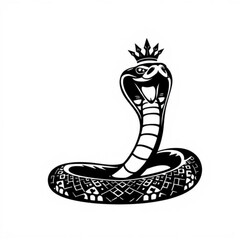 Fototapeta premium Queen Snake Animal Icon