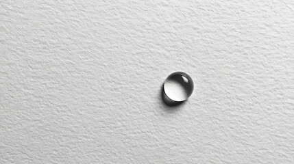 Water drop on a white background