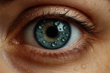 Fototapeta premium A Macro Perspective on Human Vision