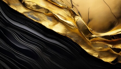 abstract gold and black textured background