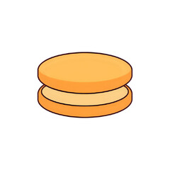 Delicious Alfajor: Argentinian Pastry Illustration - Sweet Treat, Culinary Graphic, Bakery Design