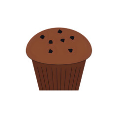 Chocolate Chip Muffin: Delicious Bakery Treat, Perfect for Breakfast or Snack