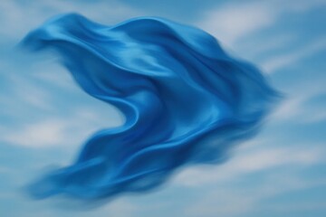 Obraz premium A Fluid, Wavy Form on a Textured Canvas