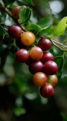 Camu Camu Berries on Tree Branches